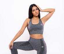 Load image into Gallery viewer, Seamless Fashion Sports Bra &quot;Gray&quot;
