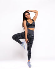Load image into Gallery viewer, Camo Sports Bra &quot;Gray&quot;
