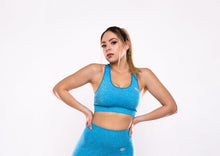 Load image into Gallery viewer, Poderosa Collection Sports Bra &quot;Teal Blue&quot;
